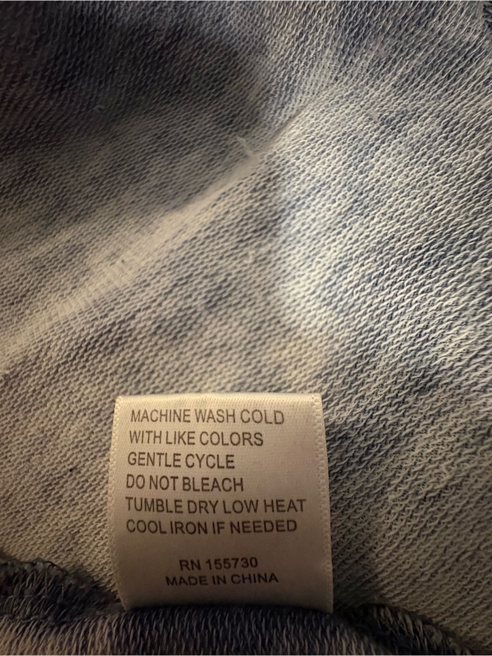 Jane and Delancey Washed Light Blue Long Sleeve Top - Picture 4 of 4